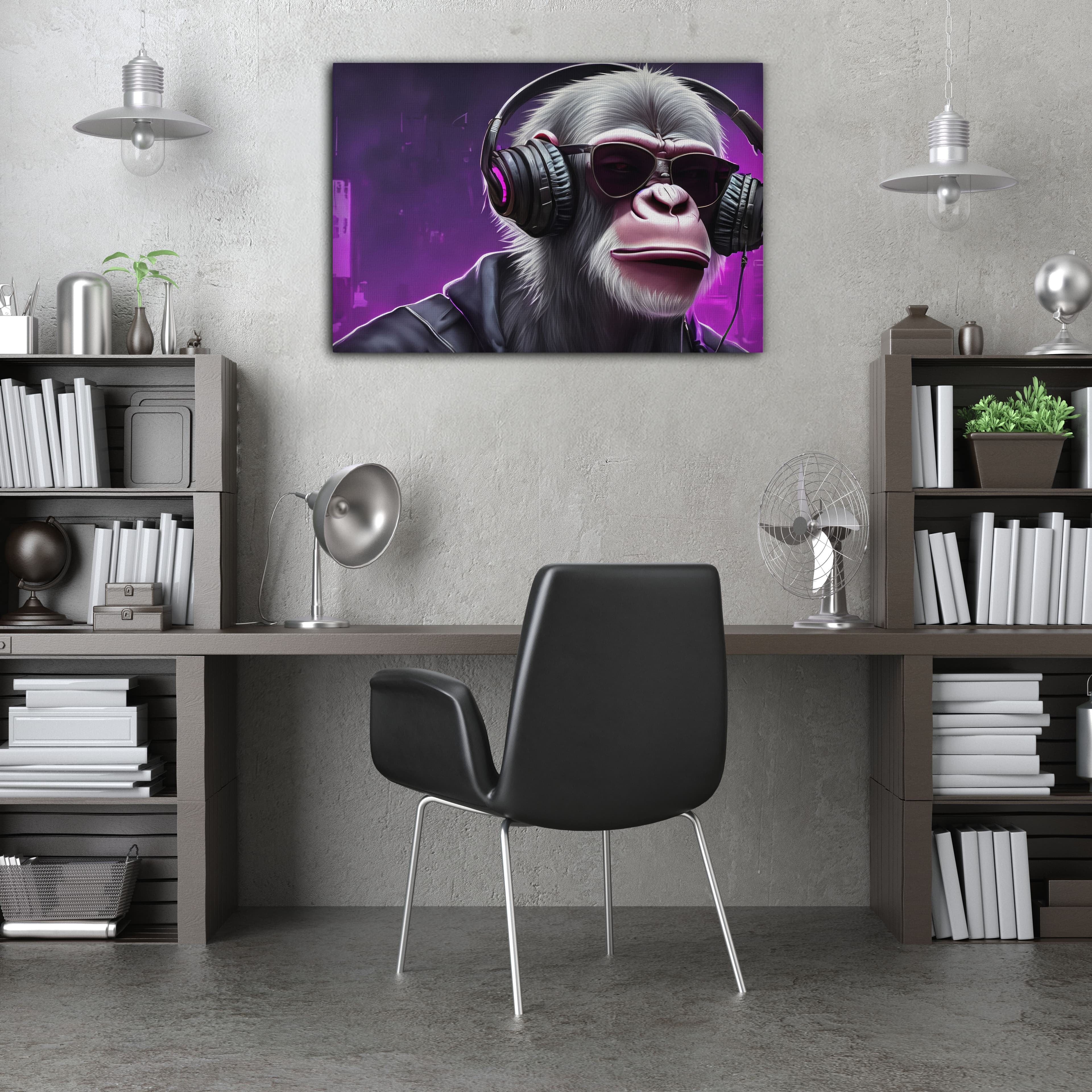 DJ Monkey Kanvas Tablo